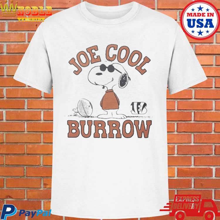 Official Peanuts Snoopy x bengals Joe cool burrow T-shirt, hoodie, tank  top, sweater and long sleeve t-shirt