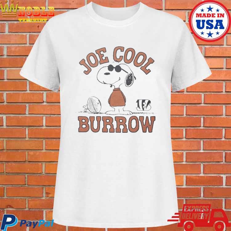 Official Peanuts Snoopy x bengals Joe cool burrow T-shirt, hoodie