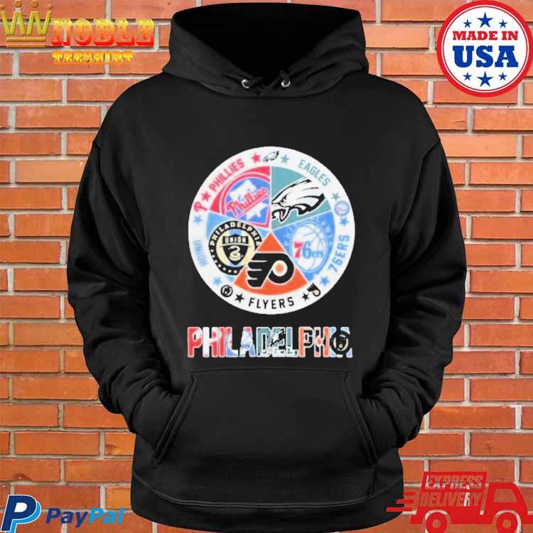 Philadelphia Circle Logo Sport Teams Phillies Eagles Flyers 76ers shirt,  hoodie, sweater, long sleeve and tank top