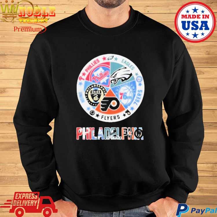 Official philadelphia Teams Flyers Eagles Phillies 76 Ers Union T