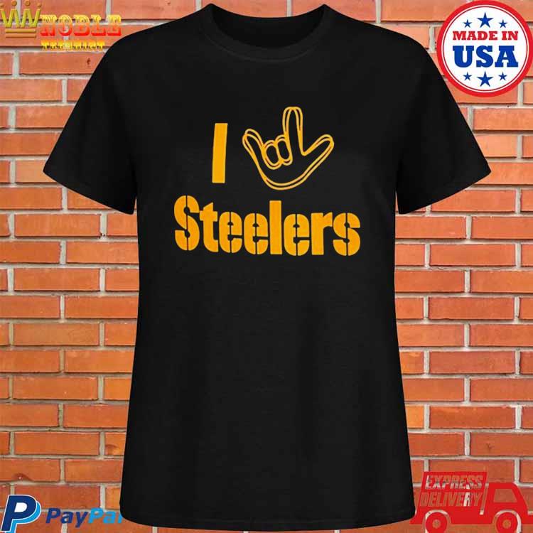 Pittsburgh Steelers Women's Long Sleeve Tri-Blend V-Neck Hoodie