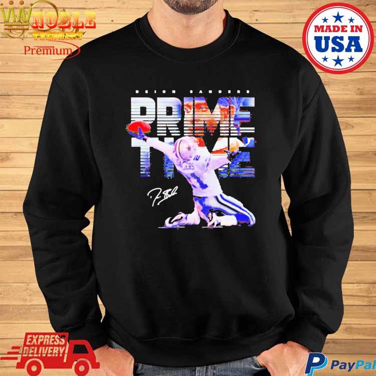 Deion Sanders Primetime Prime Time Ladies V-Neck Shirt T-Shirt