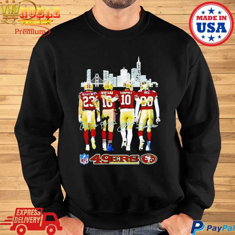 San Francisco 49ers City 2023 NFL Mccaffrey Montana signatures shirt,  hoodie, sweater, long sleeve and tank top