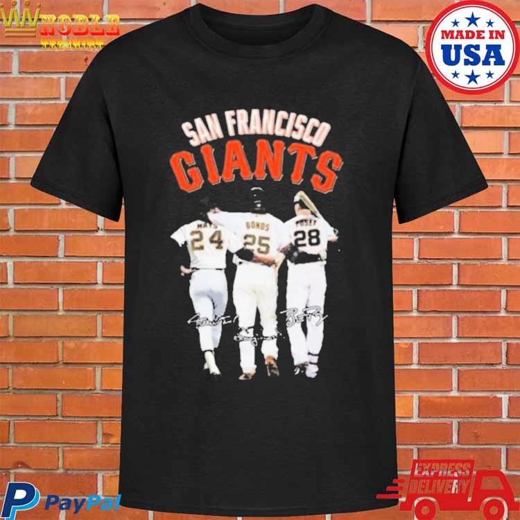 Official San Francisco Giants Willie Mays Barry Bonds Buster Posey  Signatures 2023 Shirt, hoodie, sweater, long sleeve and tank top
