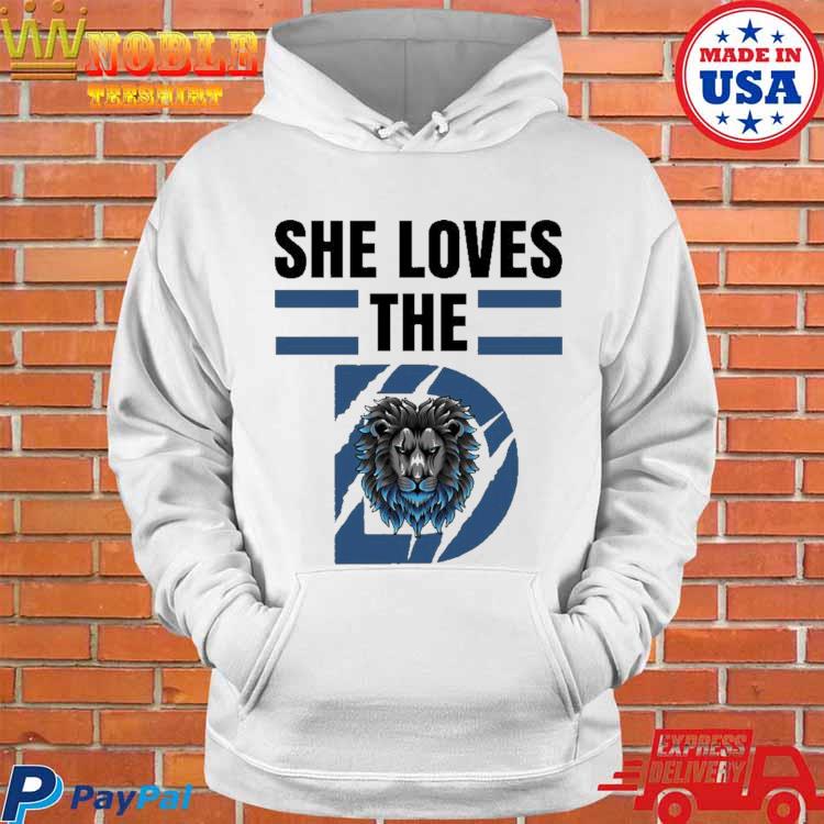 She Loves The Detroit Lions 2023 Men's T Shirt