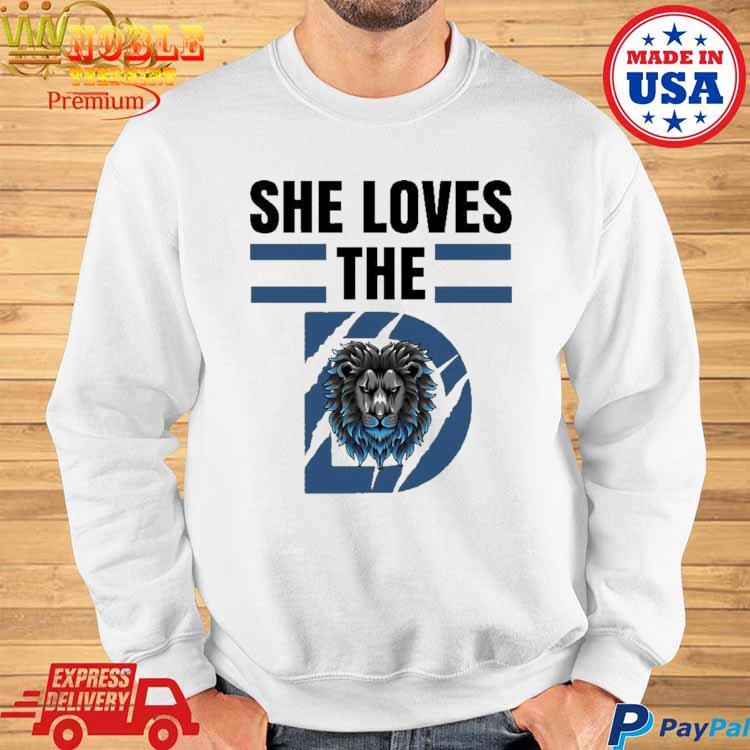 She Loves The Detroit Lions 2023 Men's T Shirt