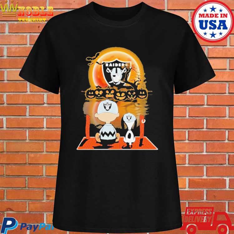 Snoopy Charlie Brown Las Vegas Raiders Pumpkin Halloween Moon