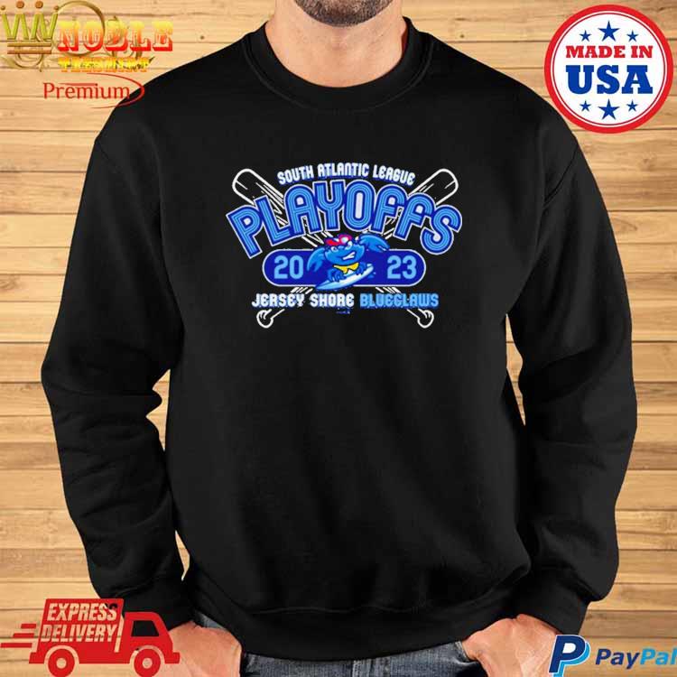 Official South Atlantic League Playoffs 2023 Jersey Shore Blueclaws shirt,  hoodie, sweater, long sleeve and tank top