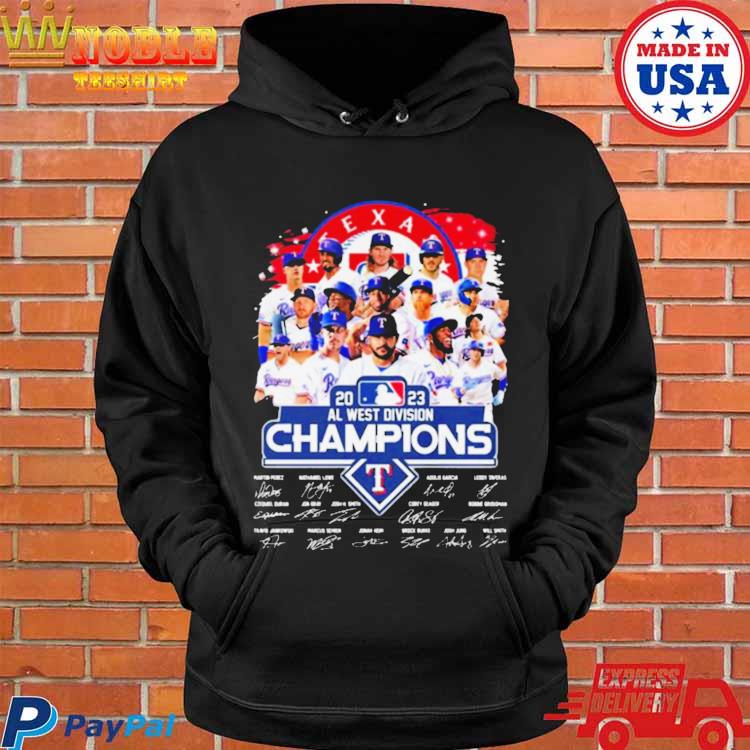 Rangers 2023 AL West Division Champions Texas Rangers Signatures Shirt,  hoodie, longsleeve, sweatshirt, v-neck tee