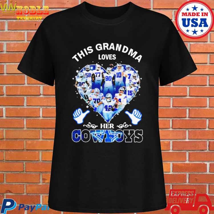 Buy This Grandma Loves Her Cowboys Shirt For Free Shipping CUSTOM