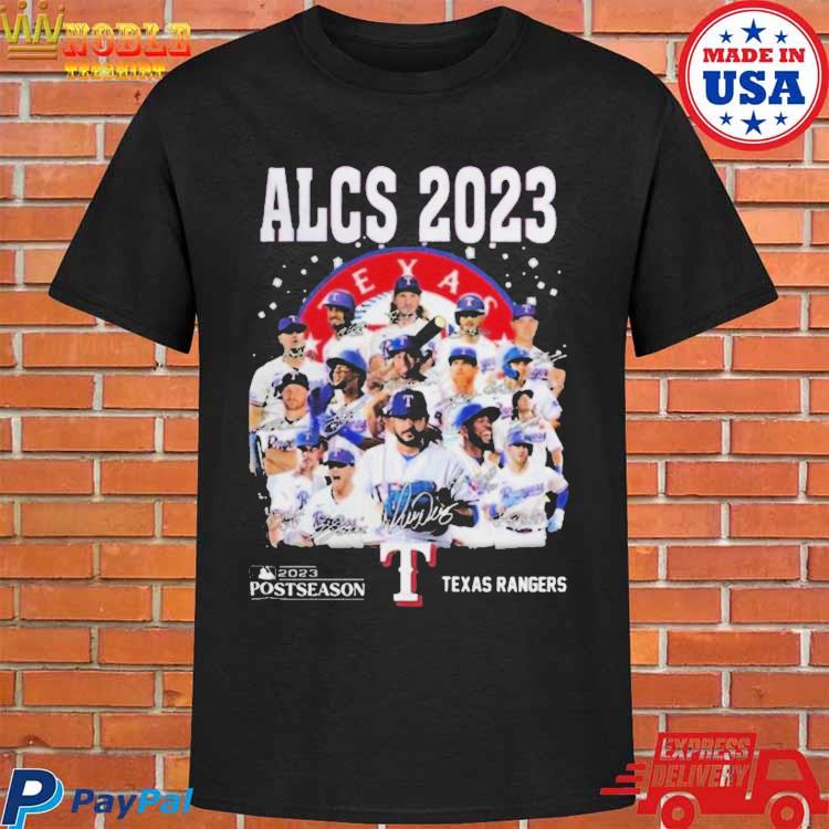ALCS 2023 Texas Rangers Postseason Signatures Shirt - ColorfulTeesOutlet