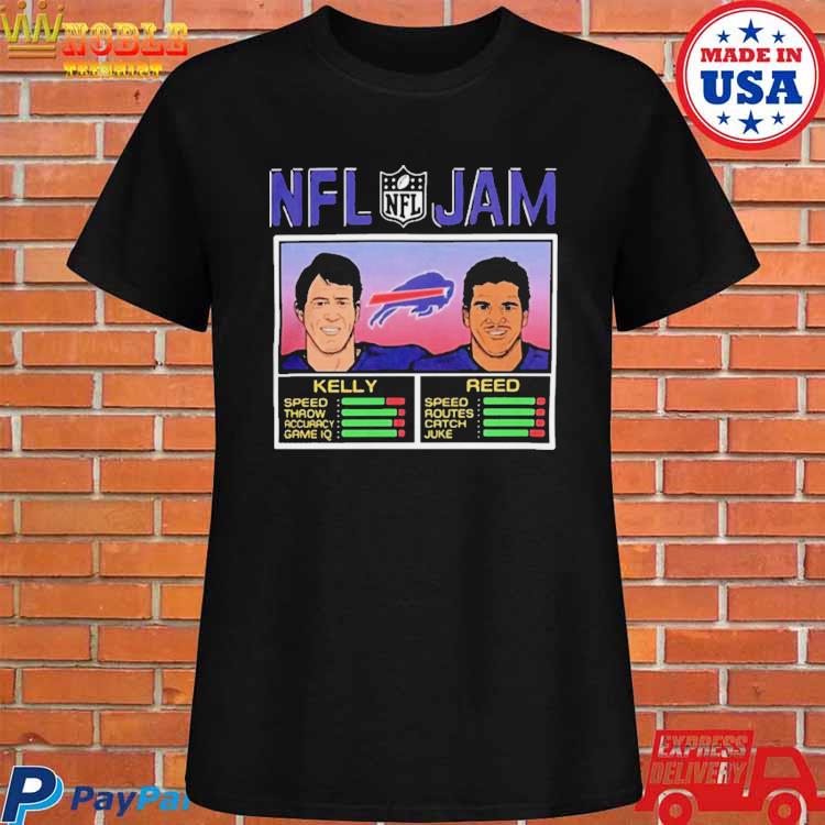 Andre Reed Name & Number Game Day V-Neck T-Shirt - Blue - Tshirtsedge