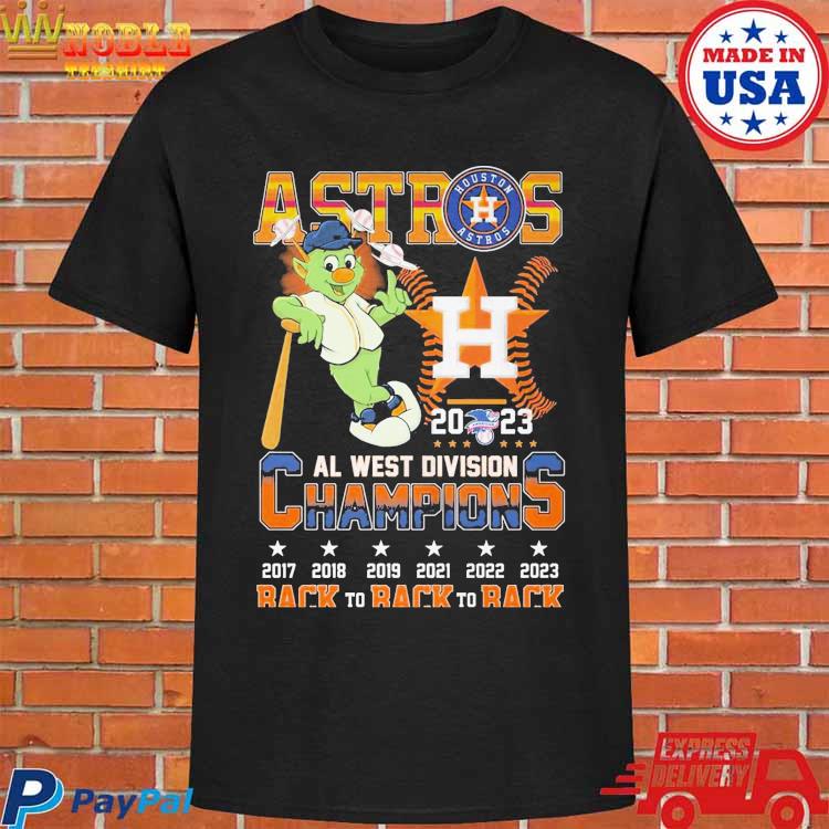 Astros 2023 AL West Division Champions Back To Back To Back T