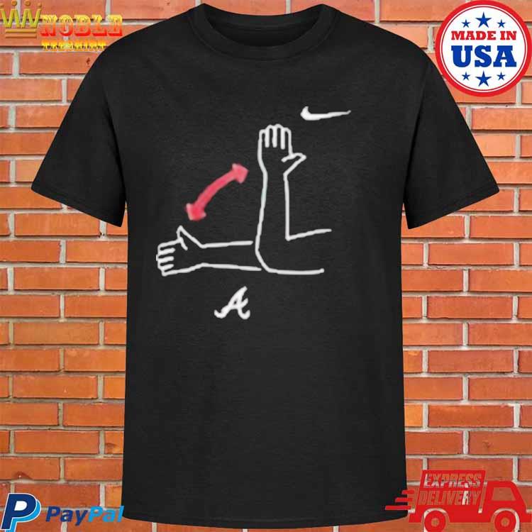 Men's Atlanta Braves Nike Navy MLB Chop Local Phrase T-Shirt