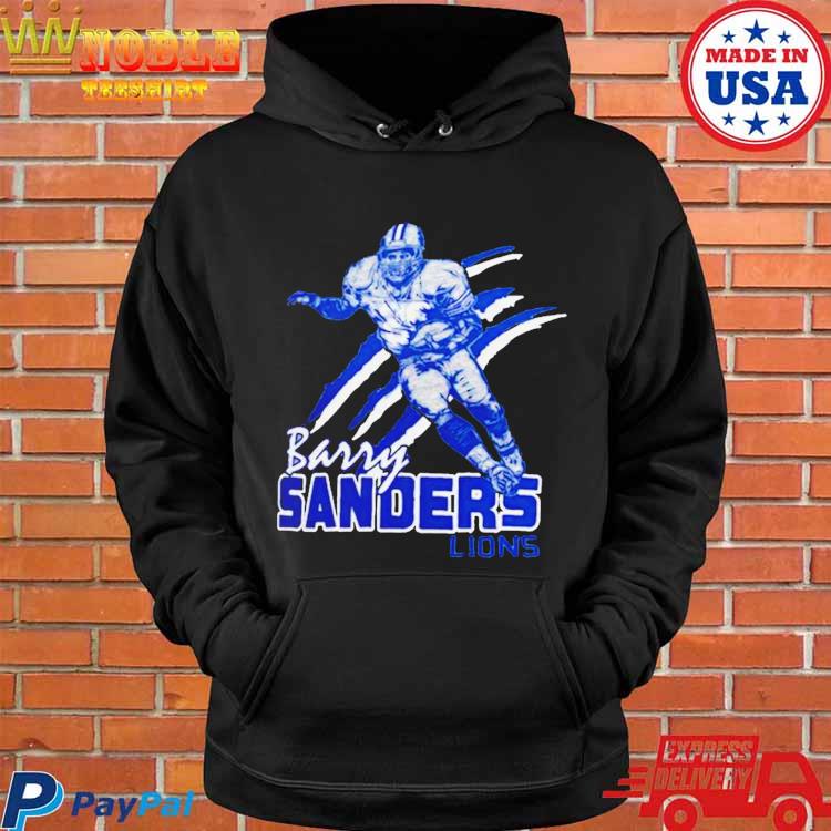 NEW Barry Sanders Detroit Lions Hoodie Sweatshirt Small S Retail