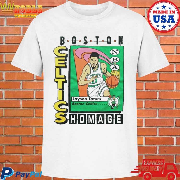 NBA Jam Celtics Brown and Tatum T-Shirt from Homage. | Green | Vintage Apparel from Homage.