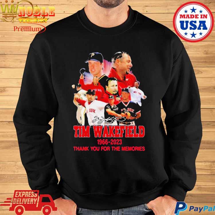 Official tim Wakefield 1966 – 2023 Thank You For The Memories Signature  T-Shirt, hoodie, sweatshirt for men and women