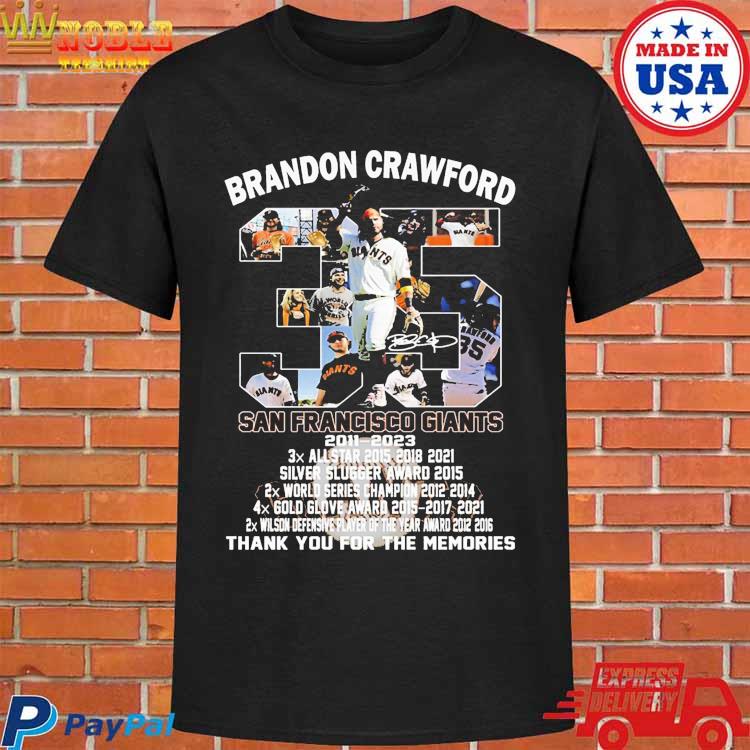San Francisco Giants Brandon Crawford 2011-2023 Thank You For The