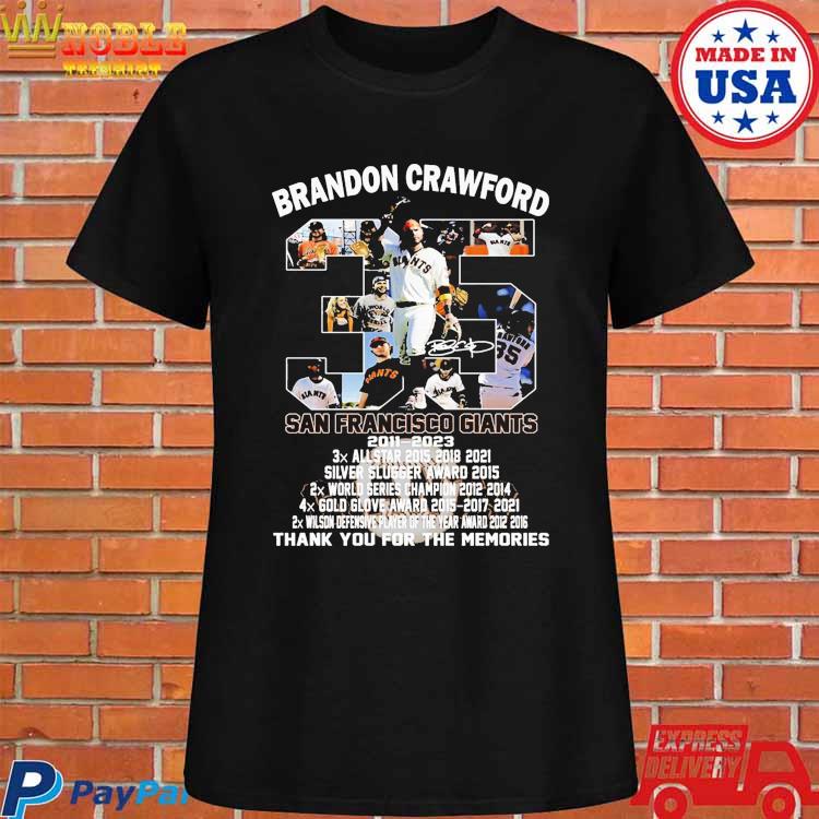 Brandon Crawford Premium T-shirt in Mens Sizes S-3XL in Black 