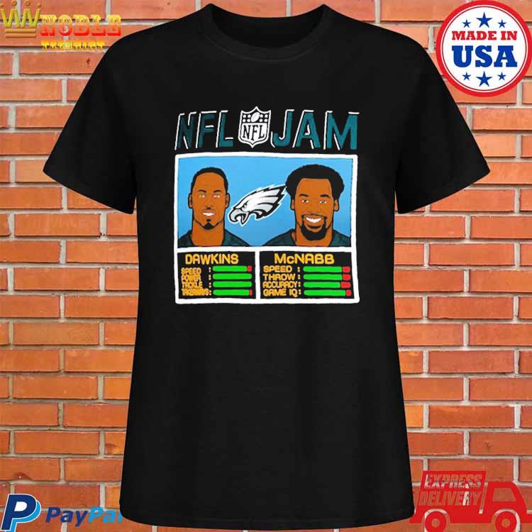 Men's Homage Brian Dawkins & Donovan McNabb Heathered Charcoal