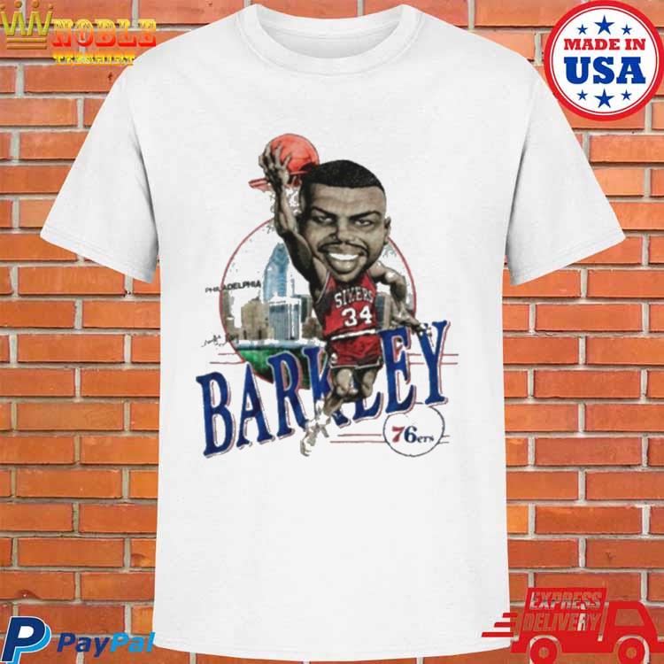 Charles Barkley Philadelphia 76ers Caricature 80s Shirt