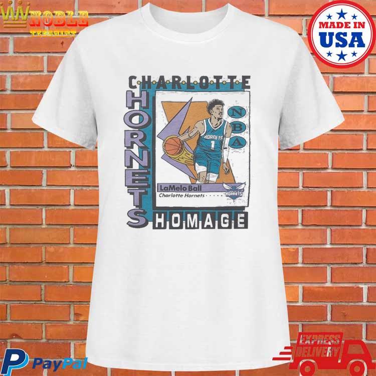 Charlotte Hornets Trading Card Lamelo Ball Nba Player T-shirt