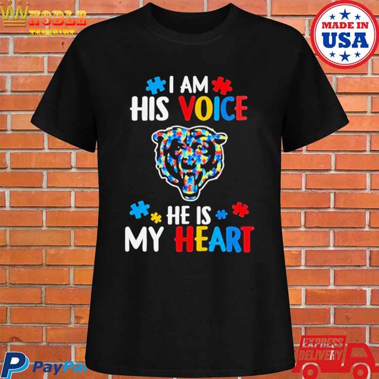 I Am A Bearsaholic Heart Chicago Bears T-Shirt - TeeNavi