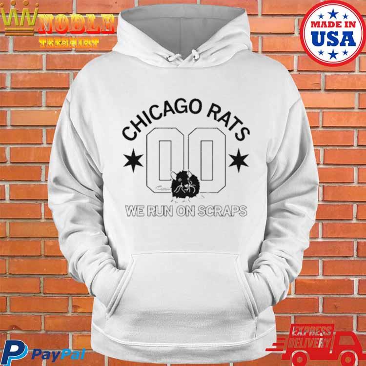 Official chicago rats we run on scraps baseball shirt - PT2D