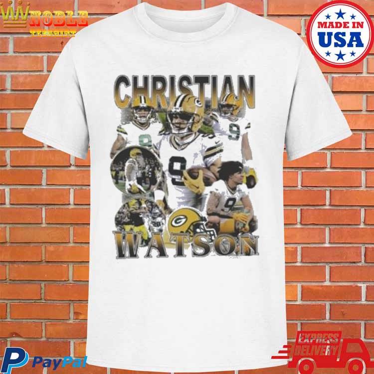 Green Bay Packers Christian Watson #9 Football Player T-Shirt Gift Fan All  Size