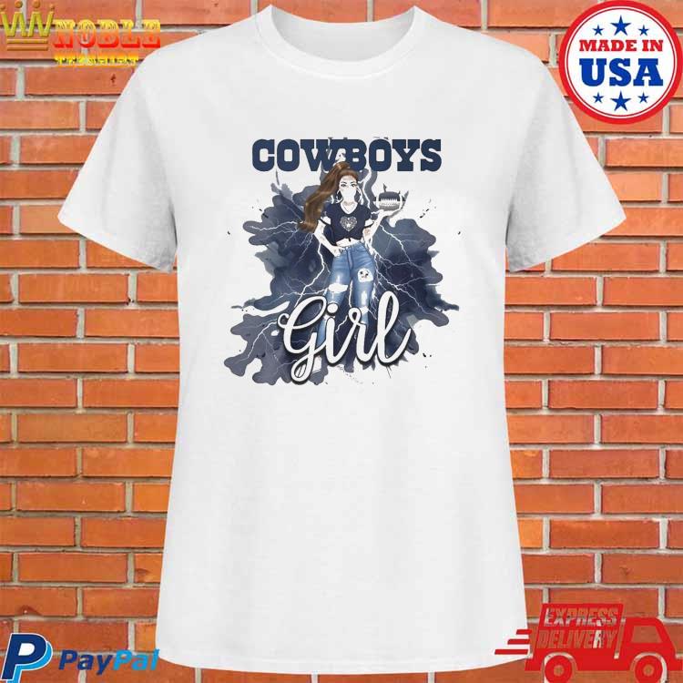 Women's Dallas Cowboys Nike Name T-Shirt XSmall Navy/White