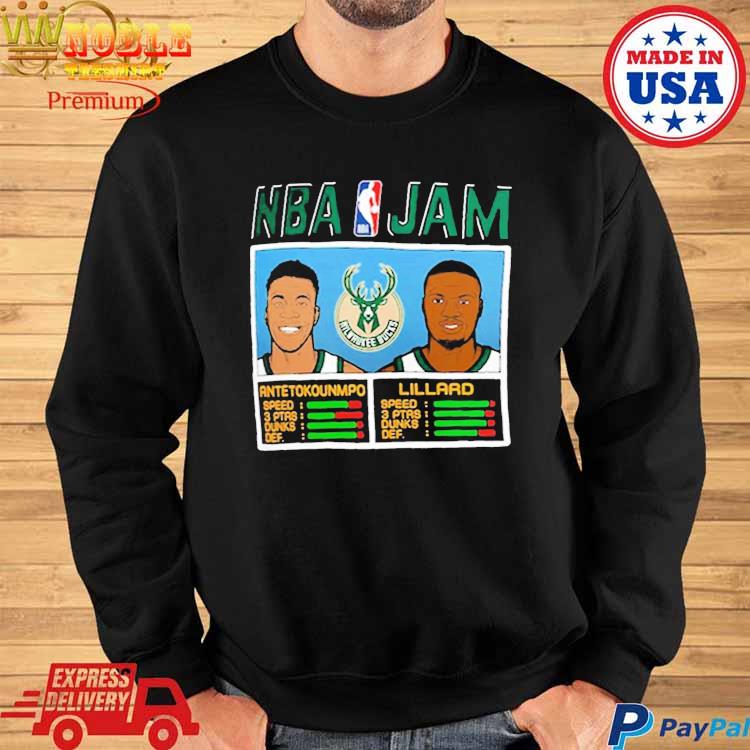 Official NBA Jam Bucks Antetokounmpo And Lillard T-Shirt, hoodie, sweater,  long sleeve and tank top