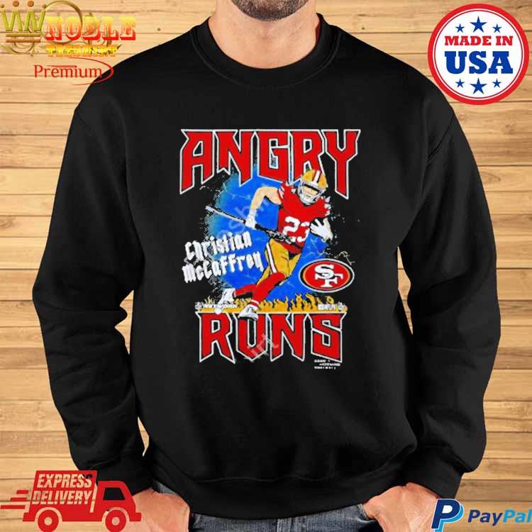 Angry Runs 49ers Christian Mccaffrey Shirt, hoodie, longsleeve, sweatshirt,  v-neck tee