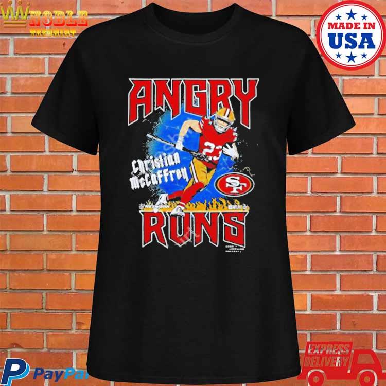 Angry Runs 49ers Christian Mccaffrey Shirt, hoodie, longsleeve, sweatshirt,  v-neck tee