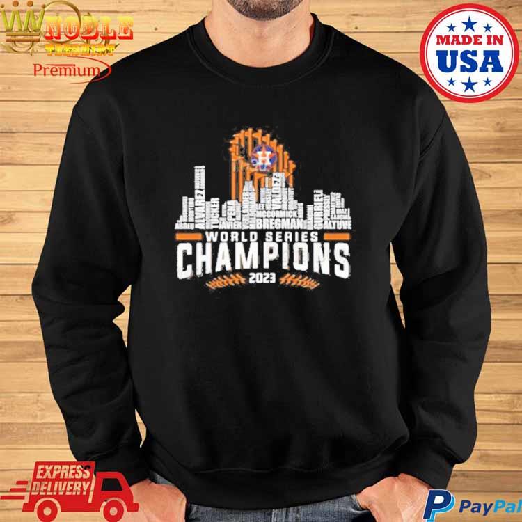 Name player world series champions 2023 city shirt, hoodie, sweatshirt for  men and women
