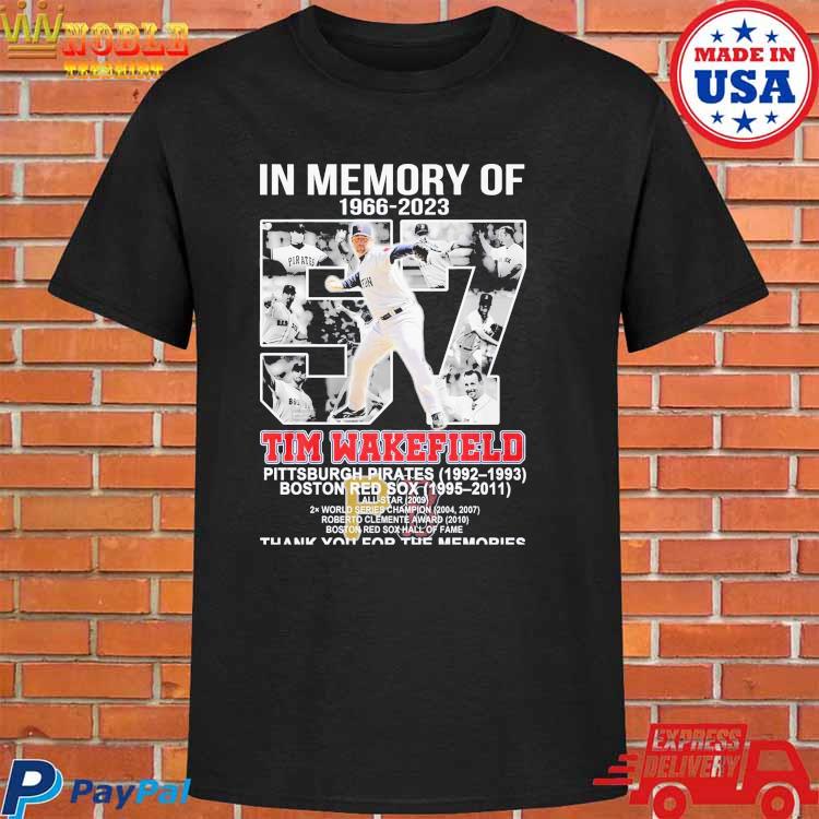 In memory of 1966-2023 Tim Wakefield thank you for the memories shirt,  hoodie, sweater, long sleeve and tank top