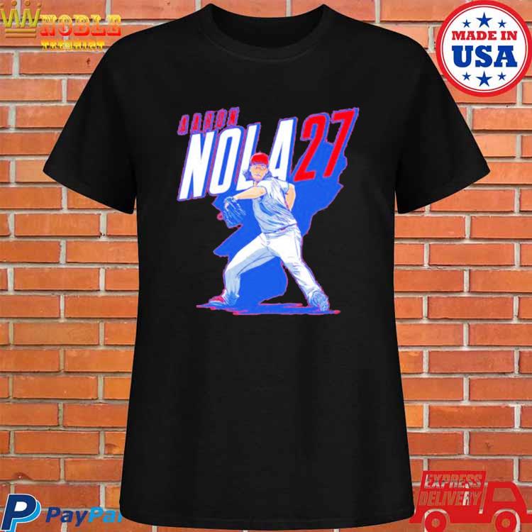 Aaron Nola Name And Number Mlbpa Shirt