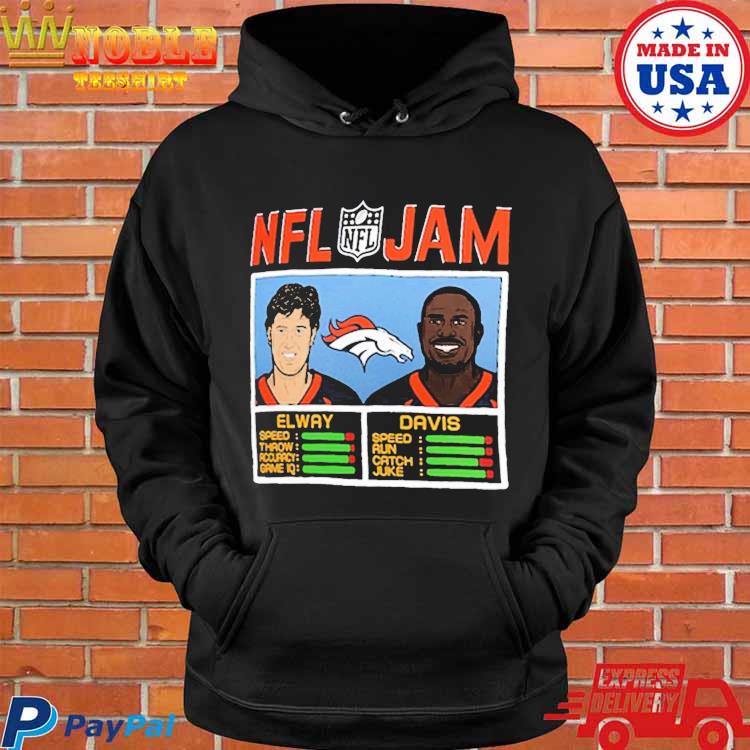 Nfl Jam Denver Broncos Elway and Davis shirt, hoodie, sweater, long sleeve  and tank top