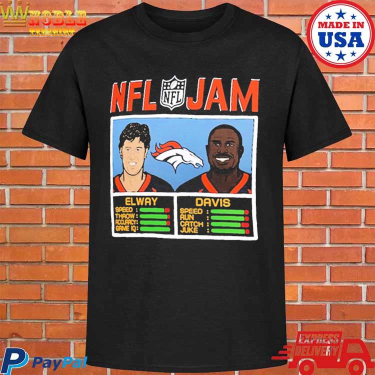 Nfl Jam Denver Broncos Elway And Davis Shirt - Shibtee Clothing