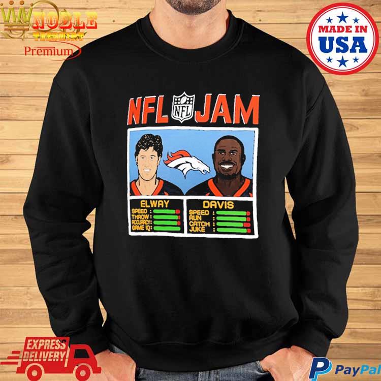 Nfl Jam Denver Broncos Elway and Davis shirt, hoodie, sweater, long sleeve  and tank top