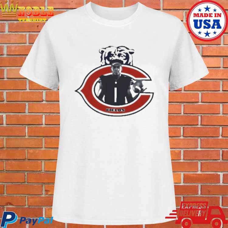 Chicago Bears Home Name & Number Long Sleeve T-Shirt - Justin Field - Mens