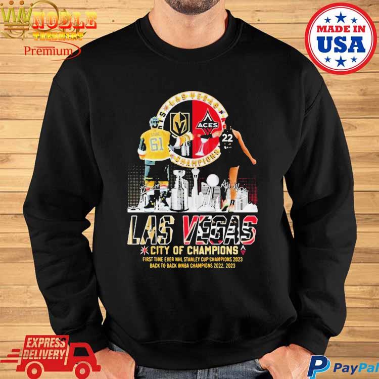 Las vegas city of champions stanley cup and wNBA champions shirt