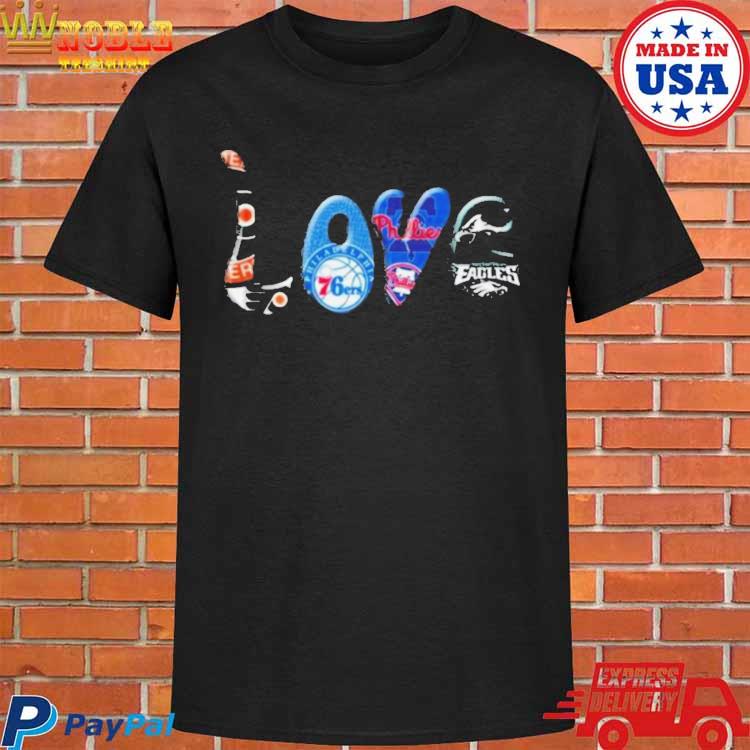 Phillies Eagles Flyers Sixers T Shirt, Philadelphia Teams Fan Gift - Happy  Place for Music Lovers