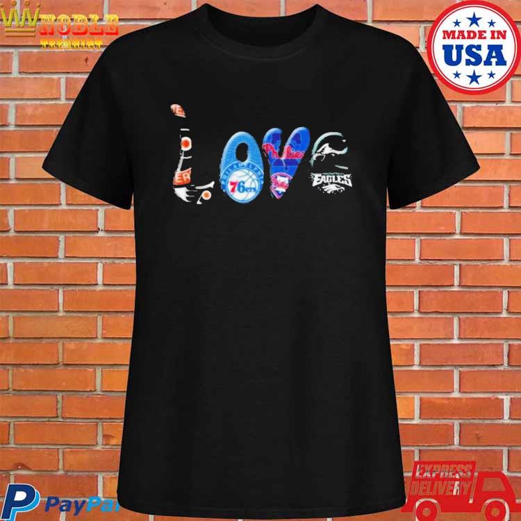 Phillies Eagles Flyers Sixers T Shirt, Philadelphia Teams Fan Gift