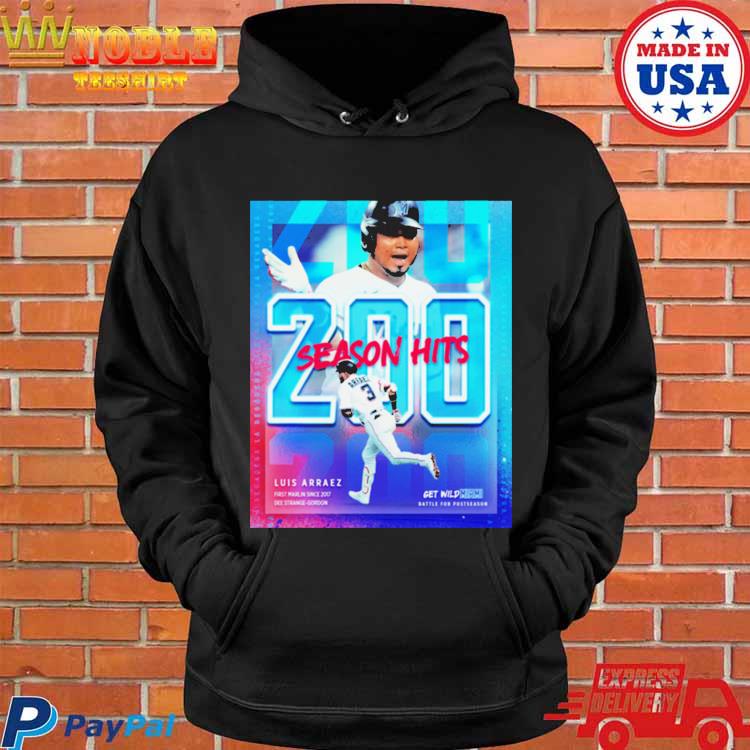 Luis Arráez Miami Marlins 200 Season Hits Shirt, hoodie, sweater, long  sleeve and tank top