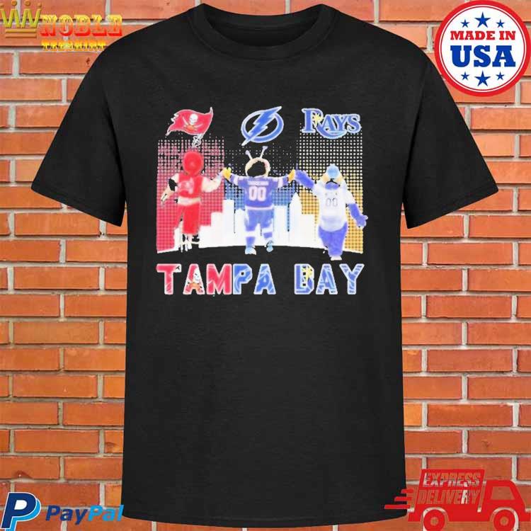 Tampa Bay Buccaneers Bay Rays Bay Lightning skyline logo shirt, hoodie,  sweater, long sleeve and tank top