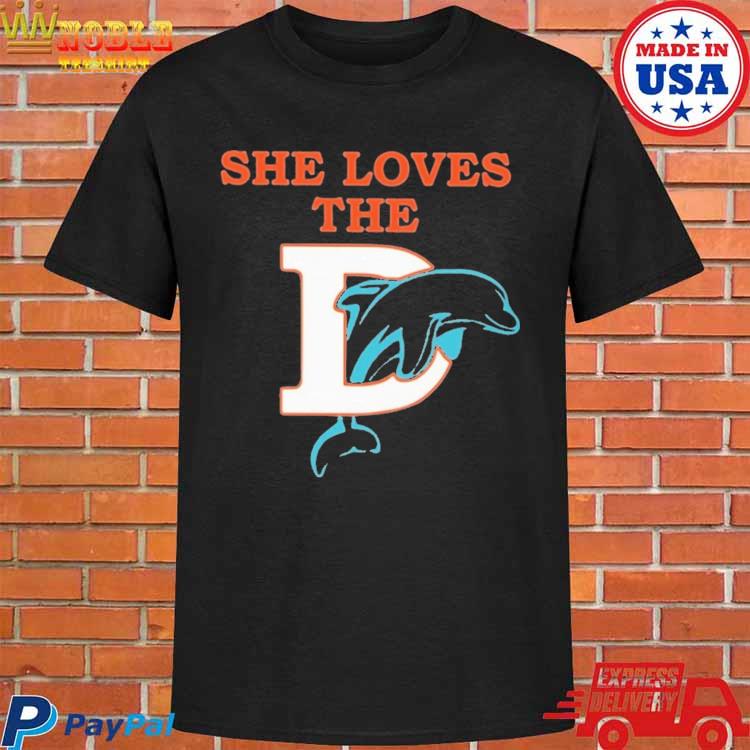 Miami Dolphins Shirt Miami Football Sunny She Loves The Miami D Retro Shirt