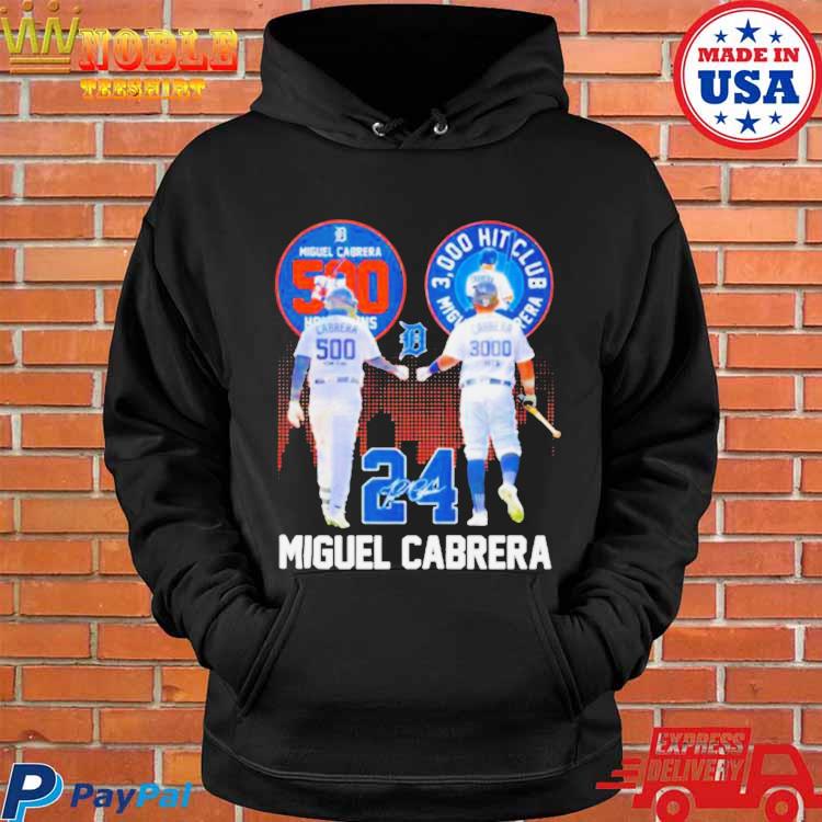 Original Miguel Cabrera 500 Home Runs 3000 Hits Club Signature T-shirt,Sweater,  Hoodie, And Long Sleeved, Ladies, Tank Top