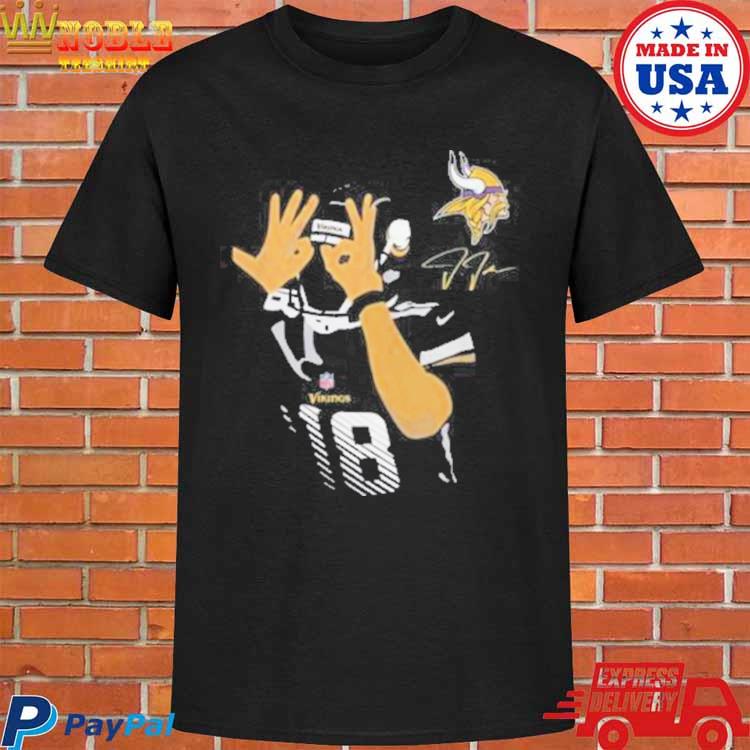 Official Justin Jefferson 18 Minnesota Vikings signature T-Shirt