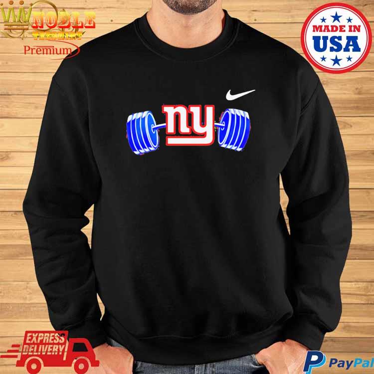 Official official New york giants ny barbell T-shirt, hoodie, tank top,  sweater and long sleeve t-shirt