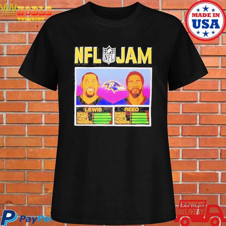 Nfl Jam Baltimore Ravens Ed Reed Ray Lewis T-shirt - Bluecat